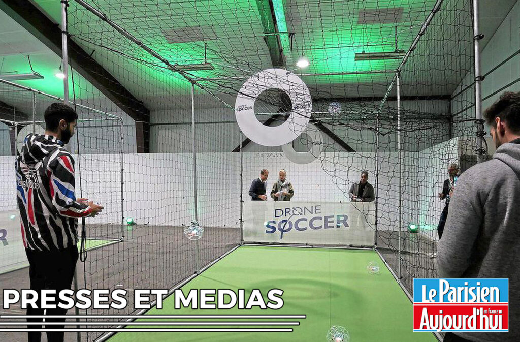 Image d'un match de Drone Soccer