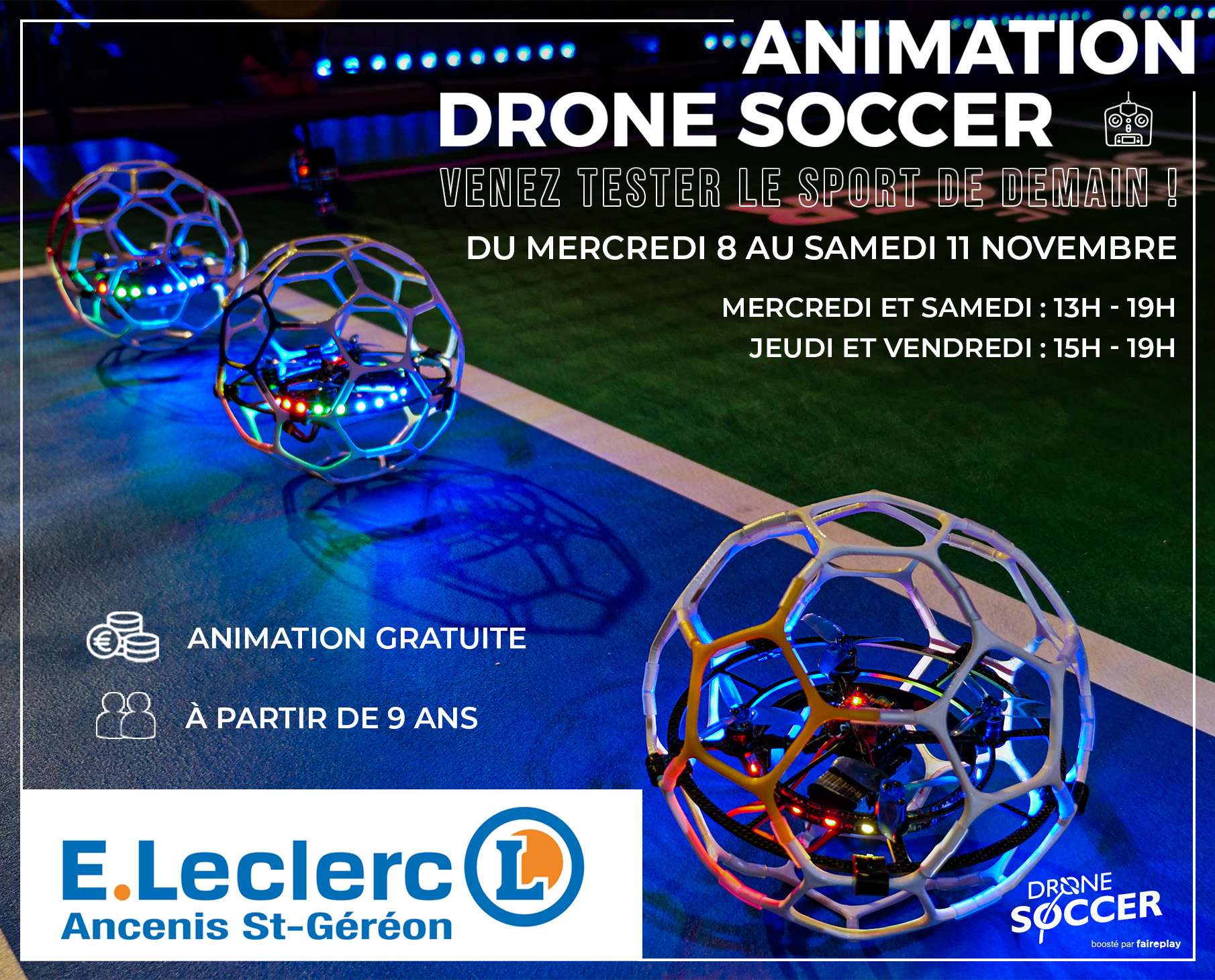 Animation – Centre commercial – Leclerc Ancenis St-Géréon